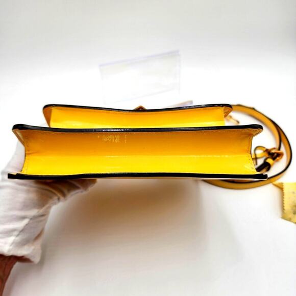 LOUIS VUITTON Yellow Vernis Leather Monceau BB Bag - Picture 9 of 16